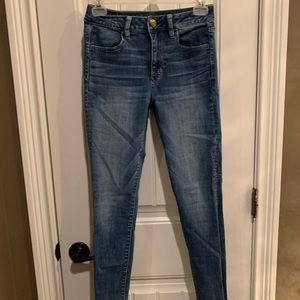 American eagle hi rise super stretch skinny jeans